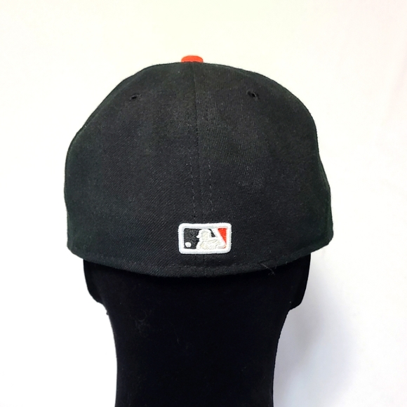 Men's Baltimore Orioles New Era White/Orange Home Authentic Collect - Size 7 1/8 - Picture 7 of 11